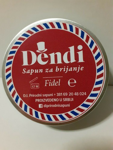 Serbian Shaving Soap " DENDI " - FIDEL , net weight 70 gr. - Picture 2 of 5