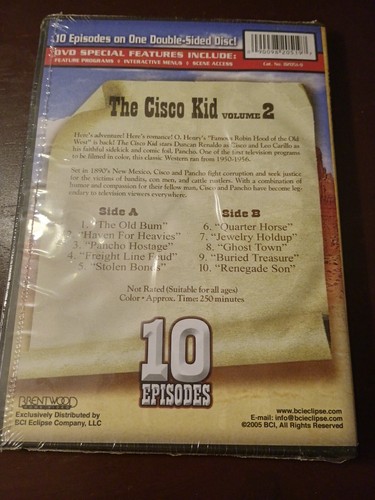 The Cisco Kid Vol. 2 (DVD) Duncan Renaldo Leo Carillo Epic Western Classics!!! - Picture 3 of 3