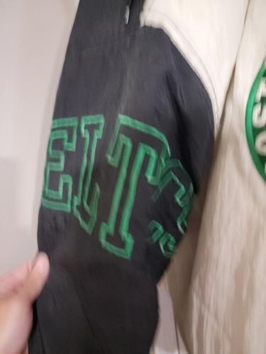 Vintage 90s Boston Celtic Starter Hooded Pull Over Jacket NBA men XL RARE - Picture 4 of 7
