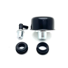 Valve Cover Breather & PCV Valve Push-In Matte Black Chevy Pontiac Ford Mopar