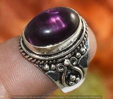 Amethyst Gemstone Turkish Style Ring Us Size 7" U343-D162