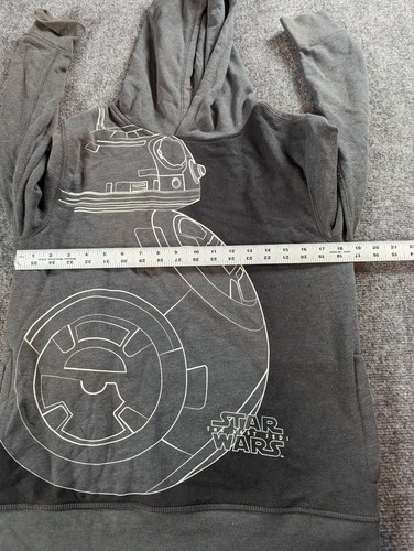 Star Wars Sweatshirt Hoodie Gap Size Boys 14-16 BB-8 Graphic Gray - Picture 6 of 7