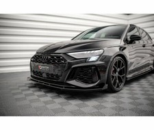 Cup RACE Spoilerlippe + Wings für Audi RS3 8Y Frontspoiler Spoilerschwert ABS