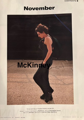 Timothee Chalamet Covers November 2023 GQ US edition Purchased In Australia - Picture 3 of 9
