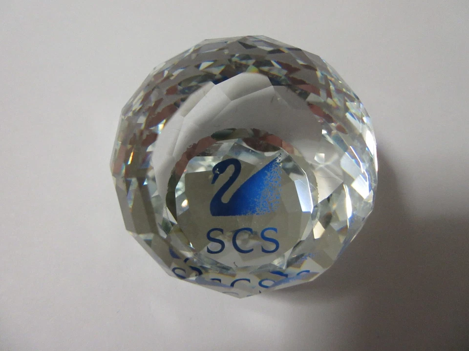 Swarovski Crystal Blue Swan Paperweight in the Box Vintage 1988 - 1991 - image 2 of 4