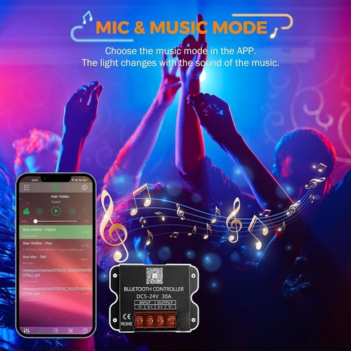 80Ft RGB Storefront LED Light Kit with Bluetooth Control & Remote - Waterproof - Picture 4 of 11
