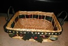 HOLIDAY BASKET W/ TWO HANDLES *GREAT SEASONAL DECOR PIECE! (BRAND NEW) — photo 7