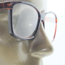 Reading Glasses Simple Large Square Frame Office Smart Coffee Brown +2.00 Lens