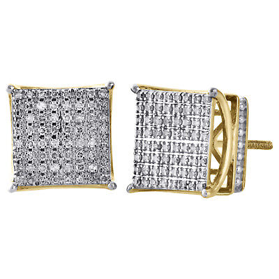 LADIES EARRINGS 0.35CT ROUND DIAMOND 10K YELLOW GOLD LADIES EARRINGS 0.35CT ROUND DIAMOND 10K YELLOW GOLD