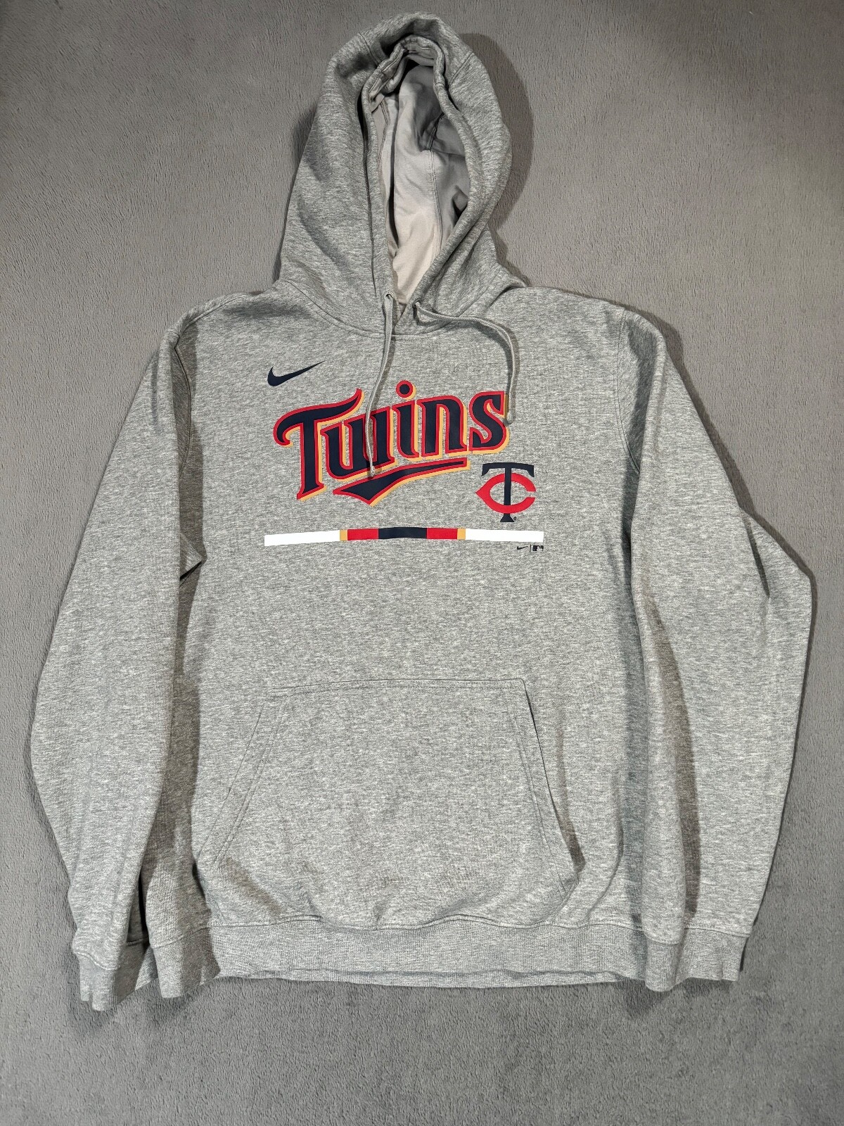 SACAI X NIKE Felpa con cappuccio sportiva Nike Swoosh Minnesota Twins MLB baseball giacca XL