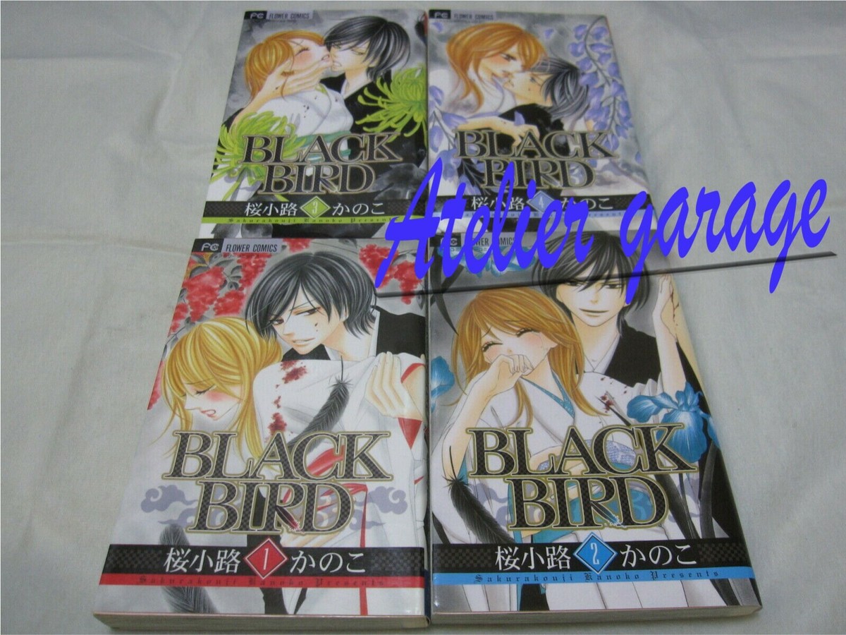 USED BLACK BIRD Vol.1-18 + Official Fan Book 19 Set Japanese Manga