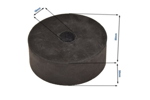 Gummiunterlage Hartgummi Auflage mit Befestigungsloch rund Ø60mm- Ø100mm - Bild 17 von 27
