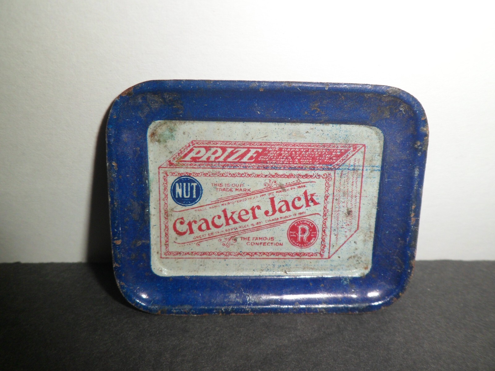 Vintage Cracker Jack Prize Toys, Tin Wheelbarrow, Tin Serving Tray, Tin Whistle eBay