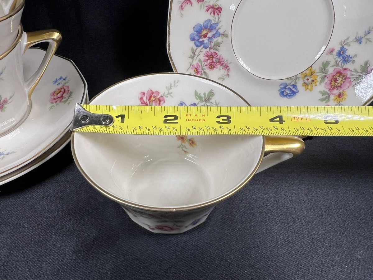 VTG Set 3 Charles Field Haviland Limoges GDA Cup & Saucer Sets