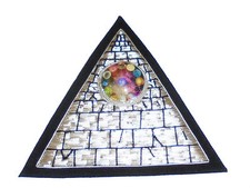 Ancient Pyramid Stars Universe Geometry Secret Society Space Cosmic God Patch 13
