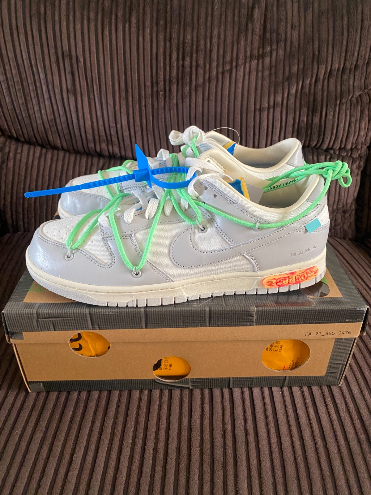 OFF WHITE X NIKE Nike Dunk Low x Off White lotto 26 50 UK10 US11 100% AUTENTICO✅SPEDIZIONE VELOCE ?