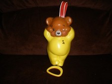 FISHER PRICE MUSIC BOX TEDDY BEAR 1981 WORKS PLAYS SCHUBERT'S CRADLE SONG T1 