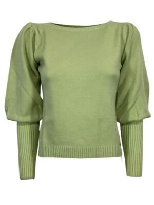 WHITE WISE Damen Shirt WW19025 Langarm Puff
