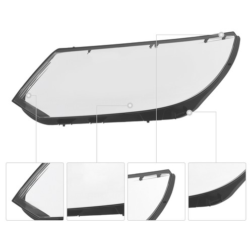 For VW Tiguan 2013-2017 Left Driver Side Headlight Lens Cover LH Headlight Cover - Picture 22 of 23