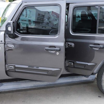 4x Seitentürschutzleisten für Jeep Wrangler JL/JT ab Baujahr 2018