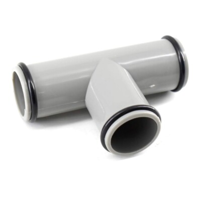 1.25'' Accessory Swimming Pool Pump Replacement Hose Adapter,T-Joint,Grey