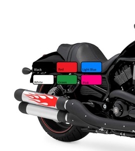 Flame Fuel Tank Fire Vinyl Sticker Motorcycle Motor Decal Motorbike Bike 2