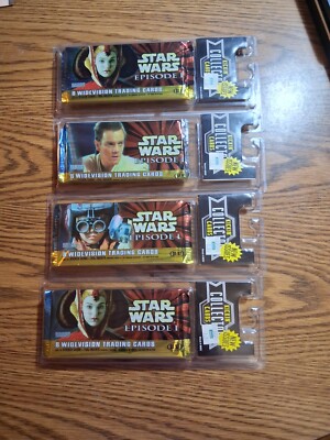 Star Wars Episode 1 Trading Cards 4 pack