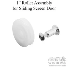 Door Roller For Sliding Screen Door 1 Inch Nylon Wheel Roller Assembly