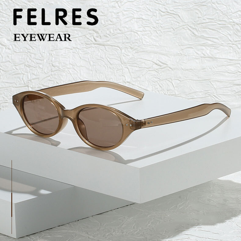 Women Oval Small Frame Sunglasses Retro Outdoor Shade Glasses UV