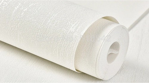 White Gray Mud 3D Non-woven Wallpaper Modern Room Wall Decor WallPaper Rolls - Picture 20 of 29