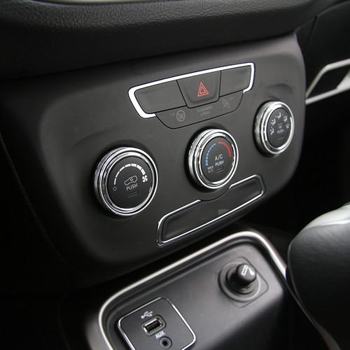 Silver Air Conditioner Knob Switch Button Trim Cover Ring for Jeep Compass 2017+ - Picture 3 of 10