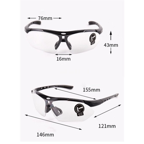 Outdoor Sport Glasses Cycling Sun Eyewear Bicycle Running Bike Riding NEW - Picture 4 of 11