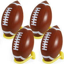 4 Pcs 37" Giant Jumbo Inflatable Football with Tee Set Inflatable Football Party