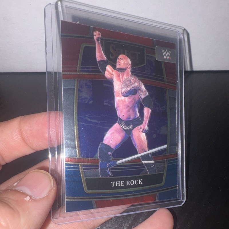 2022 Panini Select WWE Concourse Dwayne The Rock Johnson Trading Card