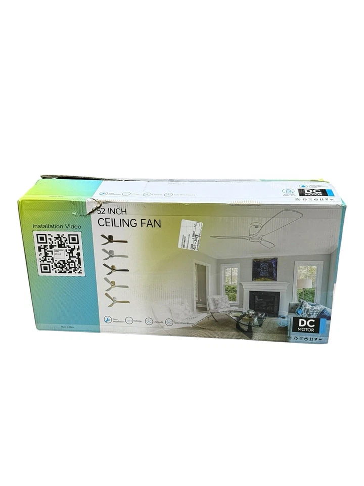 52” Carmel Contemporary Ceiling Fan Parts Only – Motor Not Working - Image 4 of 4