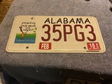 Alabama 35PG3 "Preventing Child Abuse" License Plate 2018