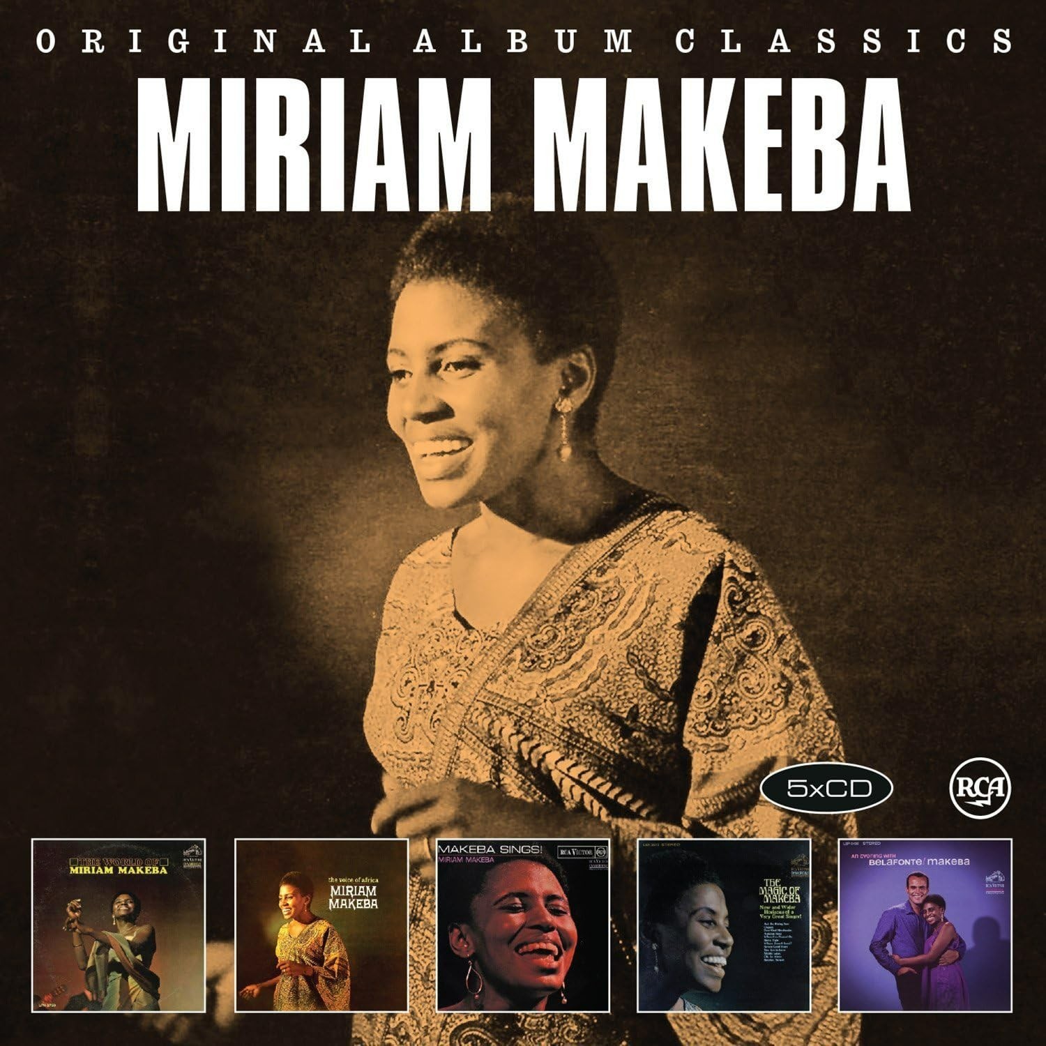 Miriam Makeba Original Album Classics 5 CD RCA LIKE NEW