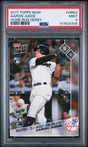 AARON JUDGE 2017 TOPPS NOW HOME RUN DERBY HRD2 📈 PSA 9 MINT 🔥 ROOKIE RC  /4039