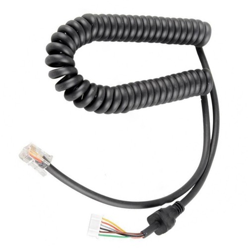 Microphone Cable Adjustable Length For Communication Needs Sturdy Coil - Picture 2 of 10