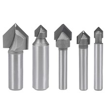 V Type End Mill Router Bit, Carbide for Woodworking Engraving Edge Trimmer