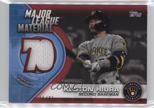 2021 Topps Major League Materials Red /25 Keston Hiura #MLM-KH v8v
