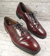 Vintage Allen Edmonds Ostendo 7374 Men’s Lace Up Shoes 12A Brown Red USA Made