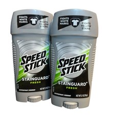  2 Speed Stick Stainguard Fresh Anti-Perspirant Mens Deodorant 2.7 Read