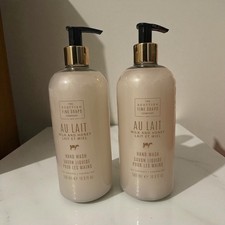 Scottish Fine Soaps Au Lait Milk  Honey Hand Wash 2 Pack   16.9 oz Each Luxury