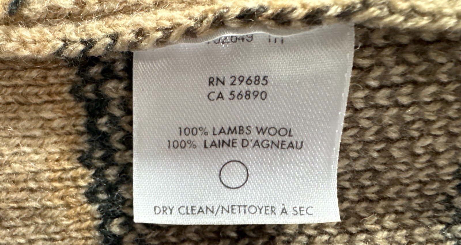 Pendleton Lambswool Shawl collar Aztec Southwest … - image 3