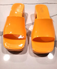 Nicole Miller Yellow Tikky Jelly  Slide Block Heel Shoes Size 9 Women’s  — photo 1