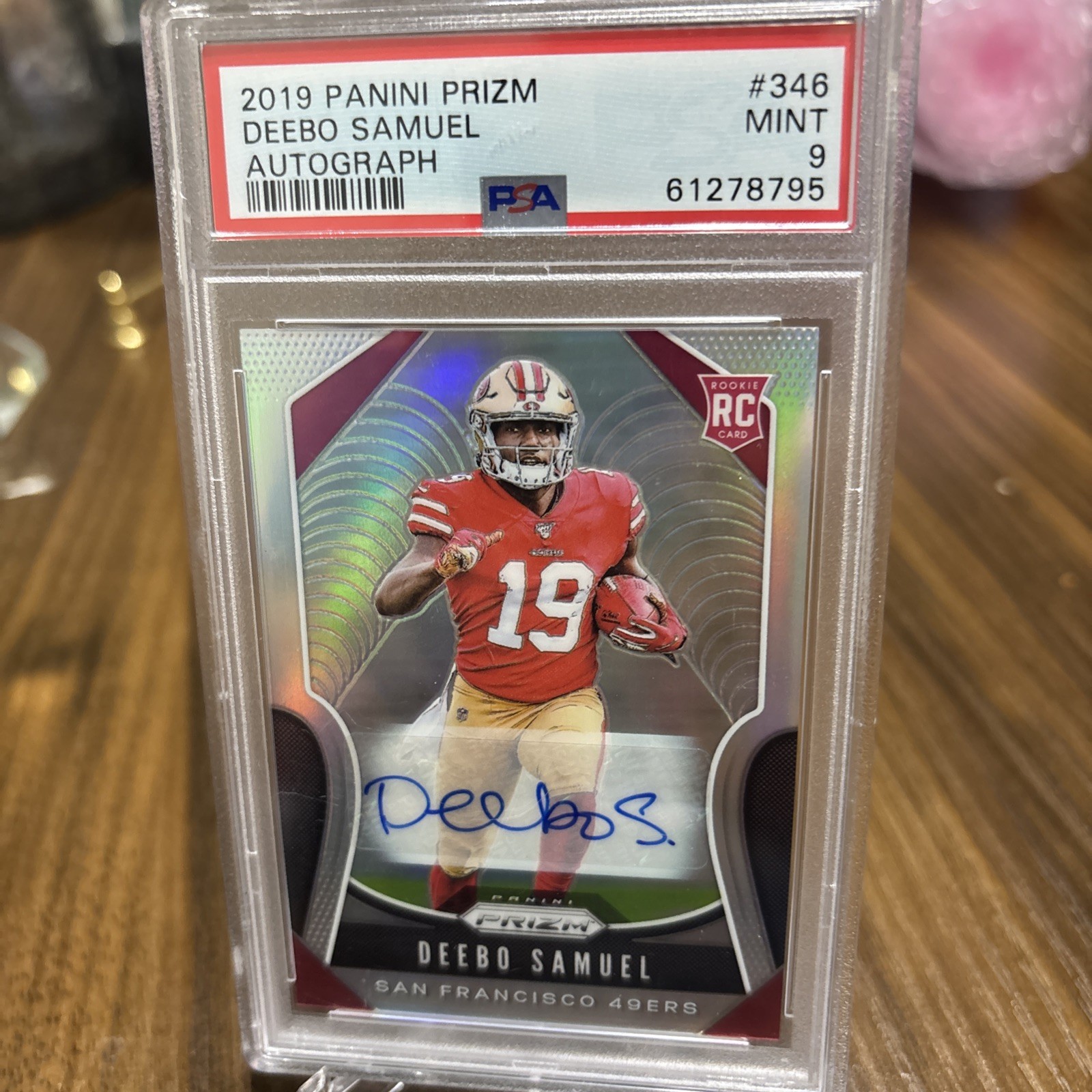 2019 Panini Prizm Deebo Samuel Silver Prizm Rookie Auto #346