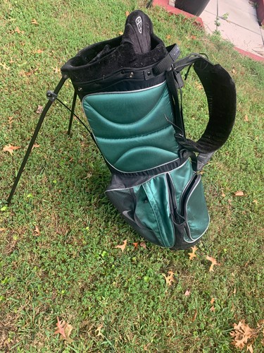 NIKE Green Adult Golf Bag 36" Tall Nylon Exterior with Head Cover - Picture 5 of 11