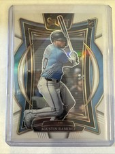 2025 Panini Select 4/99 White Concourse Agustin Ramirez #5 (RC) Miami Marlins