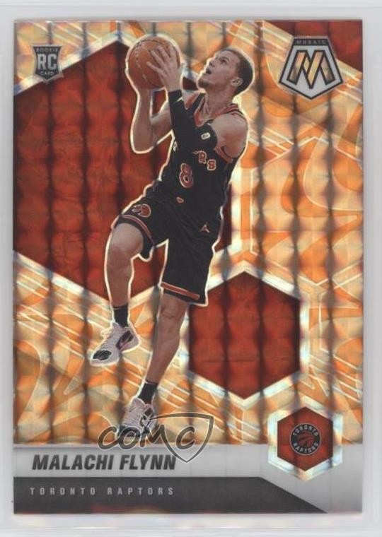 2020-21 Panini Mosaic Reactive Orange Prizm Malachi Flynn #236 Rookie RC uk2
